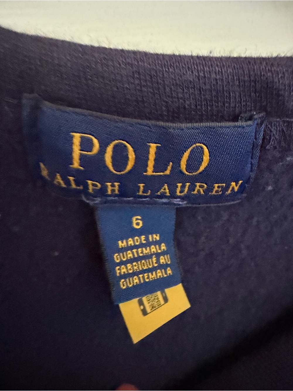 Ralph Lauren Navy Sweatshirt with Polo Bear Graphic - Picture 4 of 10